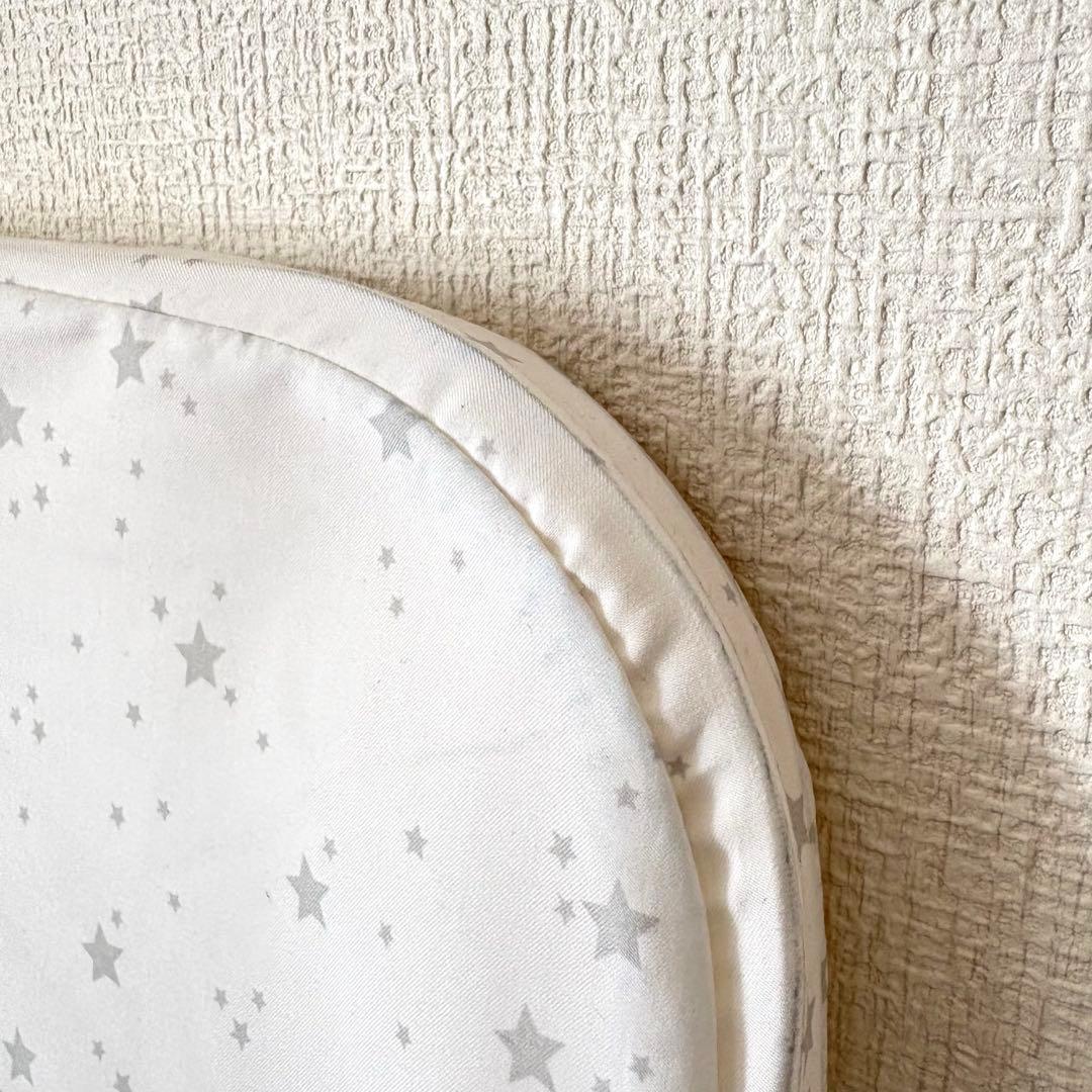 HIZDIK グレー 折り畳みベビーベッド キャスター付き