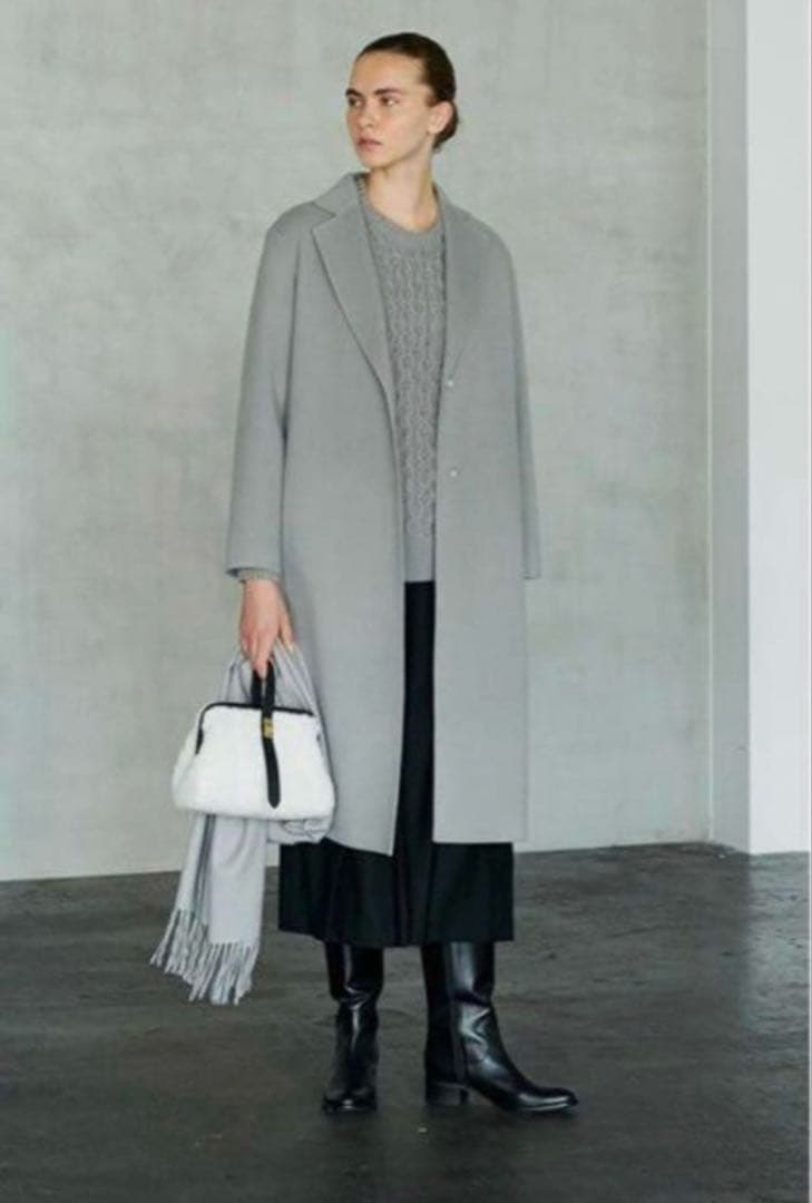 セオリーリュクス　カシミヤ混ダブルフェイスコート36