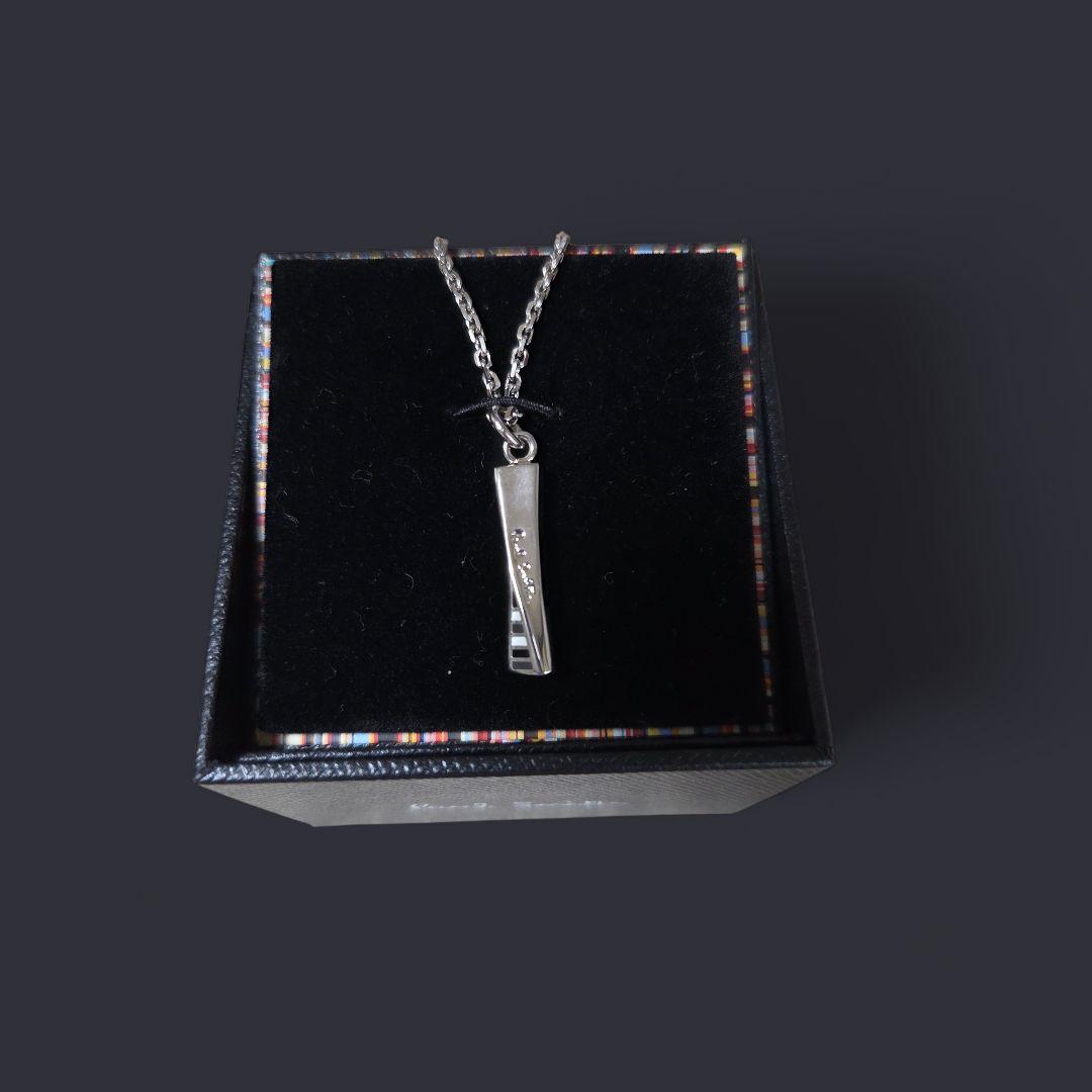 【美品】ポールスミス ツイストネックレス マルチエポ 箱付き シルバー