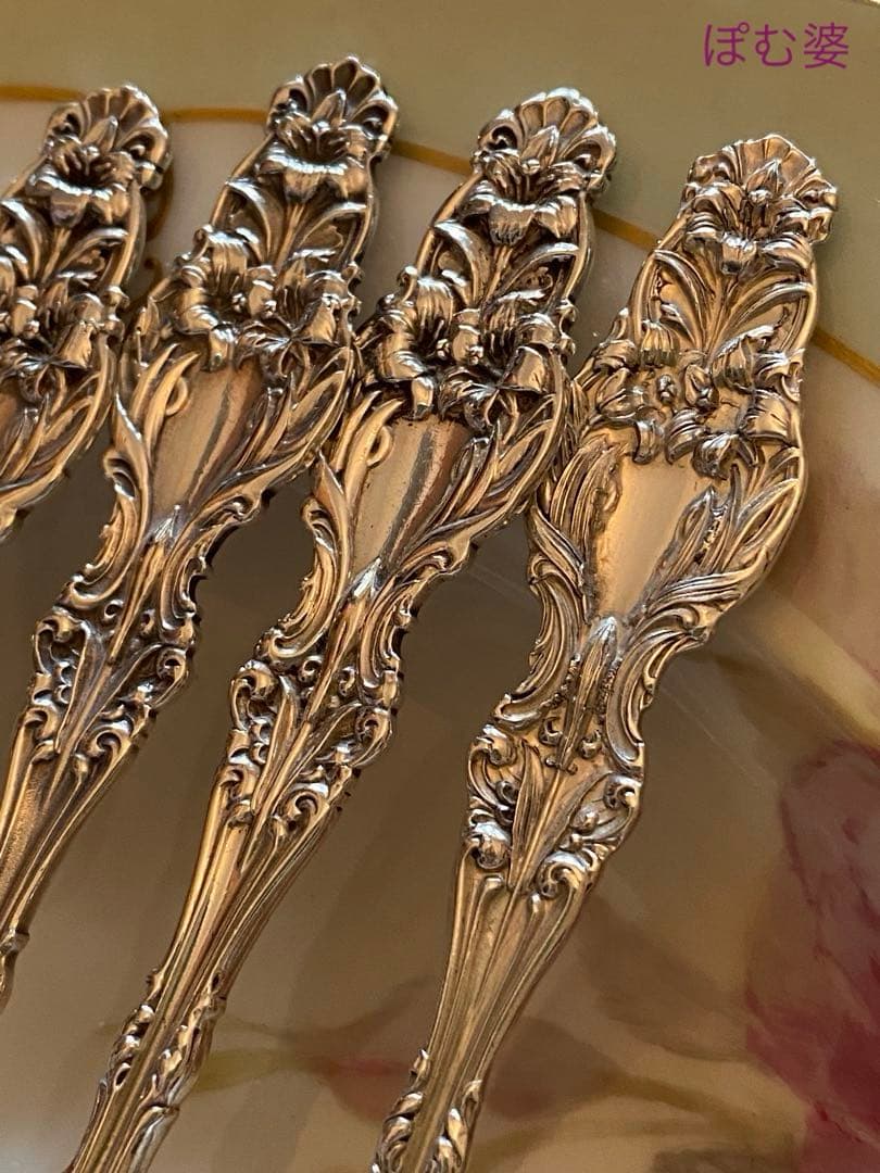 【Whiting ホワイティング】純銀／バターナイフ「Lily」モノグラム無し