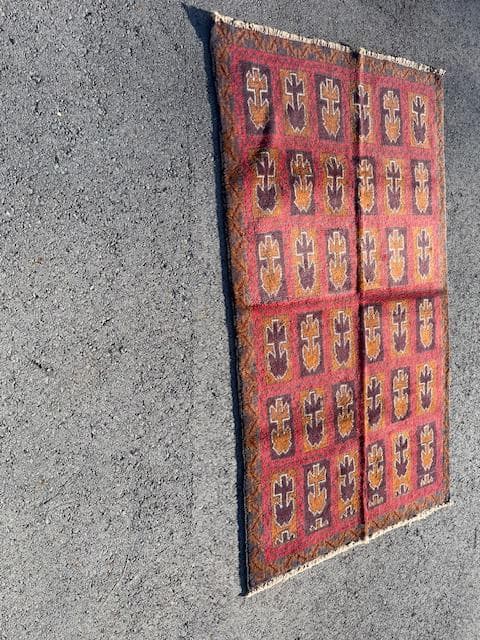 ペルシャ バルチスタン ハンドメイド アンティーク ラグ 190 x 115cm