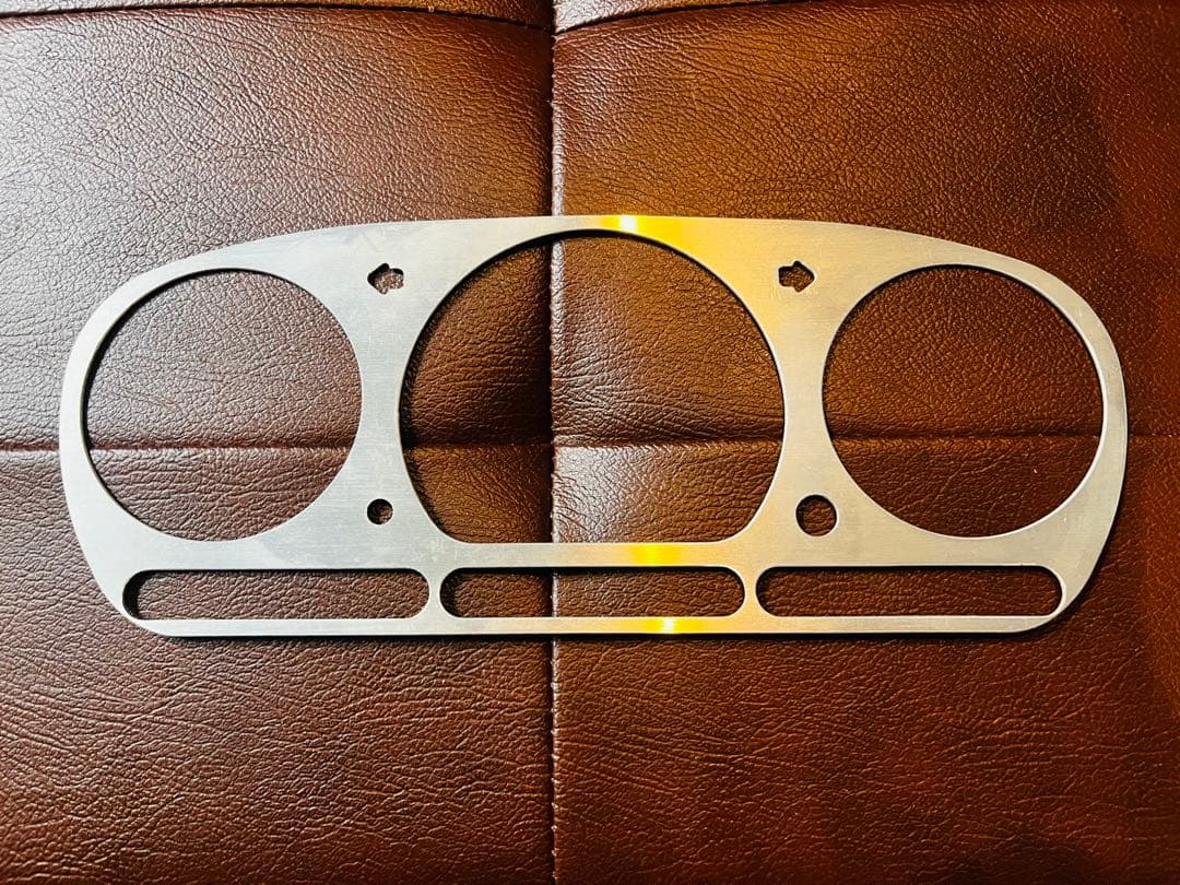 【 ダイハツ ミラジーノ L700S 】メタルスピードメーターパネル　アルミ