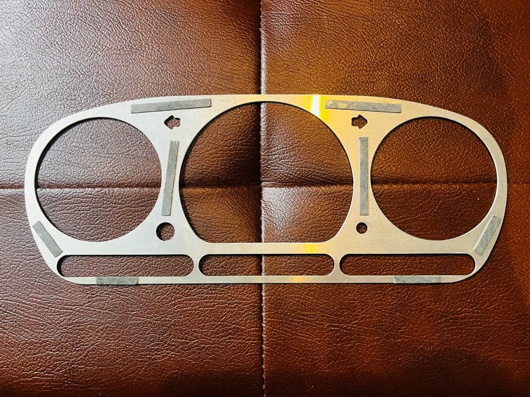 【 ダイハツ ミラジーノ L700S 】メタルスピードメーターパネル　アルミ