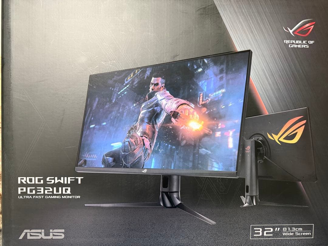 ASUS ROG SWIFT PG32UQ 32インチ 4K ゲーミングモニター