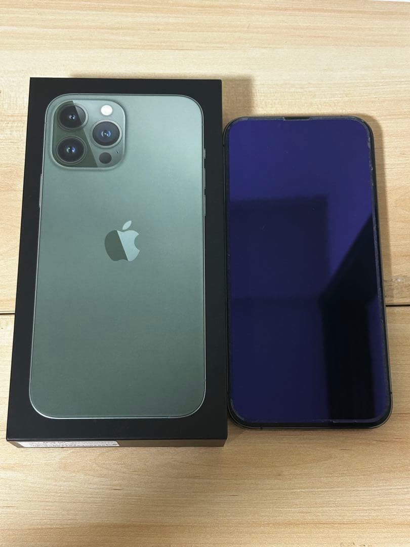 Apple iPhone13proMax アルパイングリーン本体　箱付き