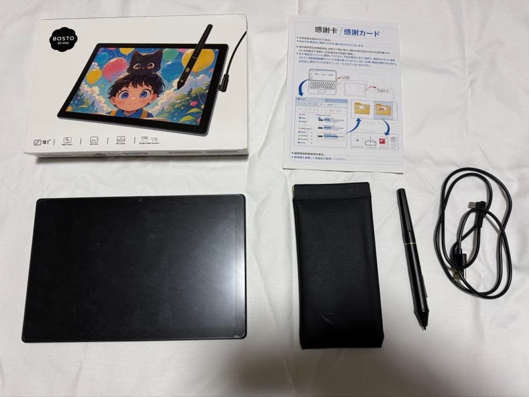 bosto BT-101A タッチパネル機能付き液晶タブレット 液タブ