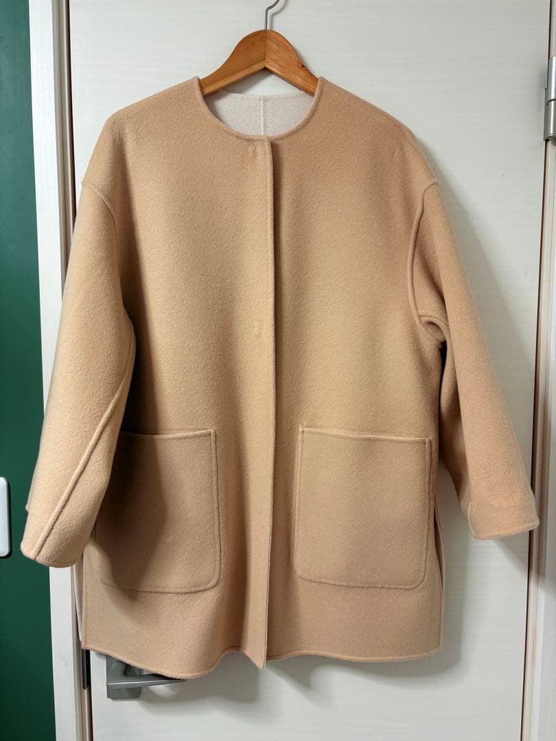 UNITED ARROWS WOMEN バイカラー リバー ミドルコート 36