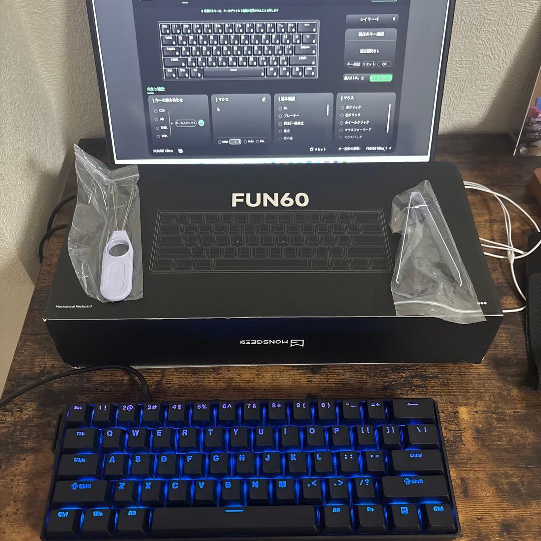 キーボード Akko MonsGeek FUN60 Ultra TMR Black