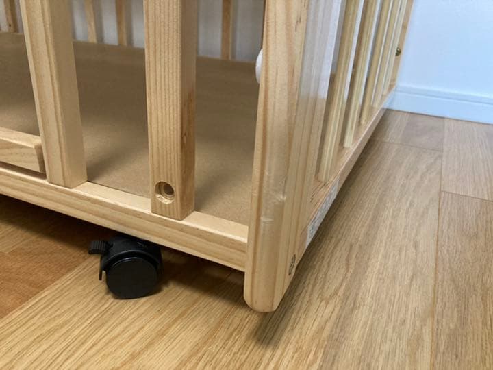 下段床補強 フラル Wオープンすのこベビーベッド 中古