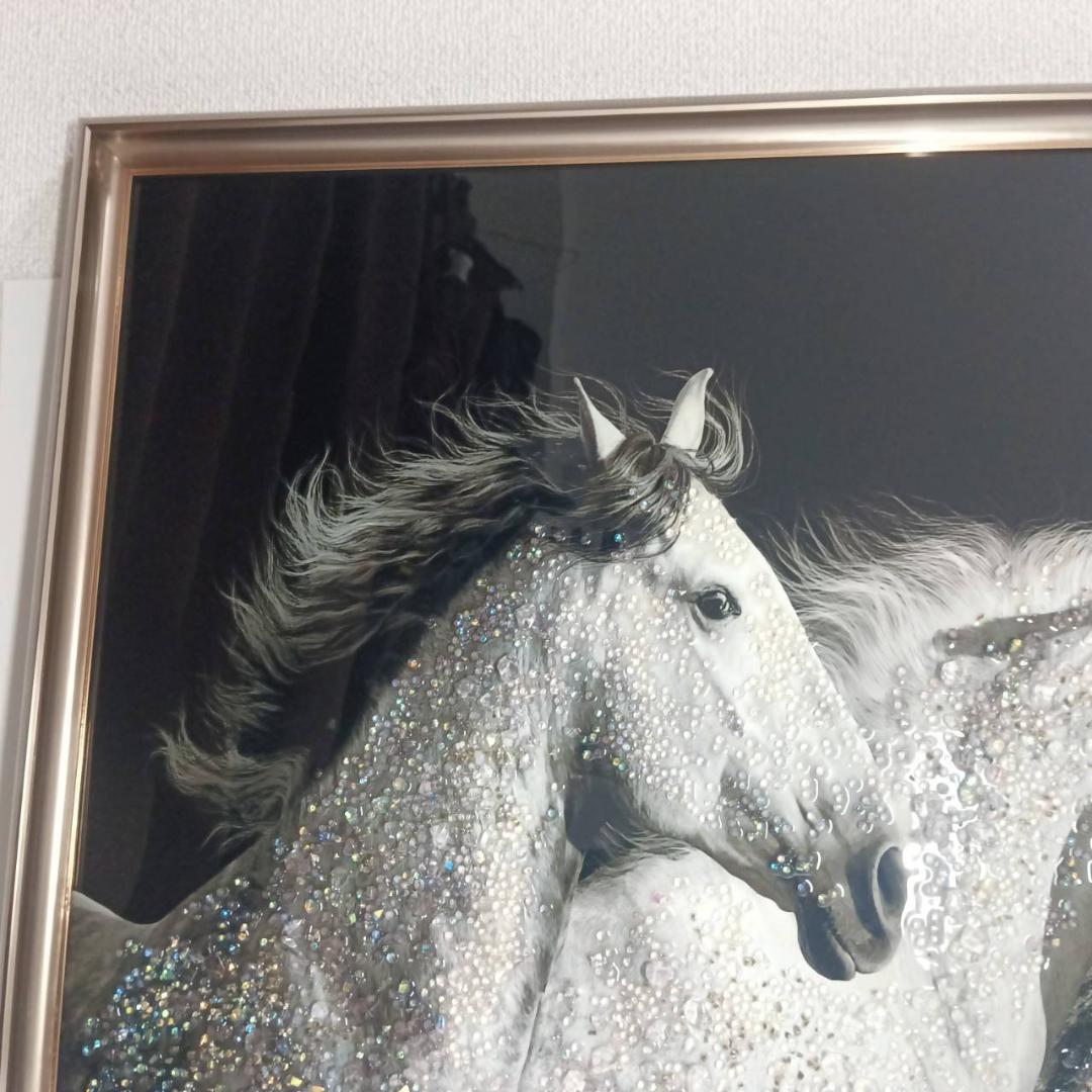 クリスタルアート アクリルアート インテリア ピクチャーアート 未来を信じて 馬