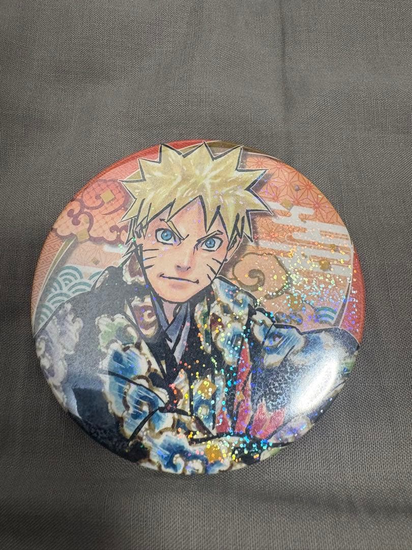 NARUTO-うずまきナルト 和服 缶バッジ レア