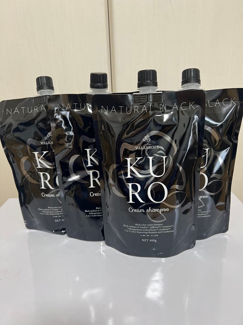 KURO ナチュラルブラック クリームシャンプー 4個セット