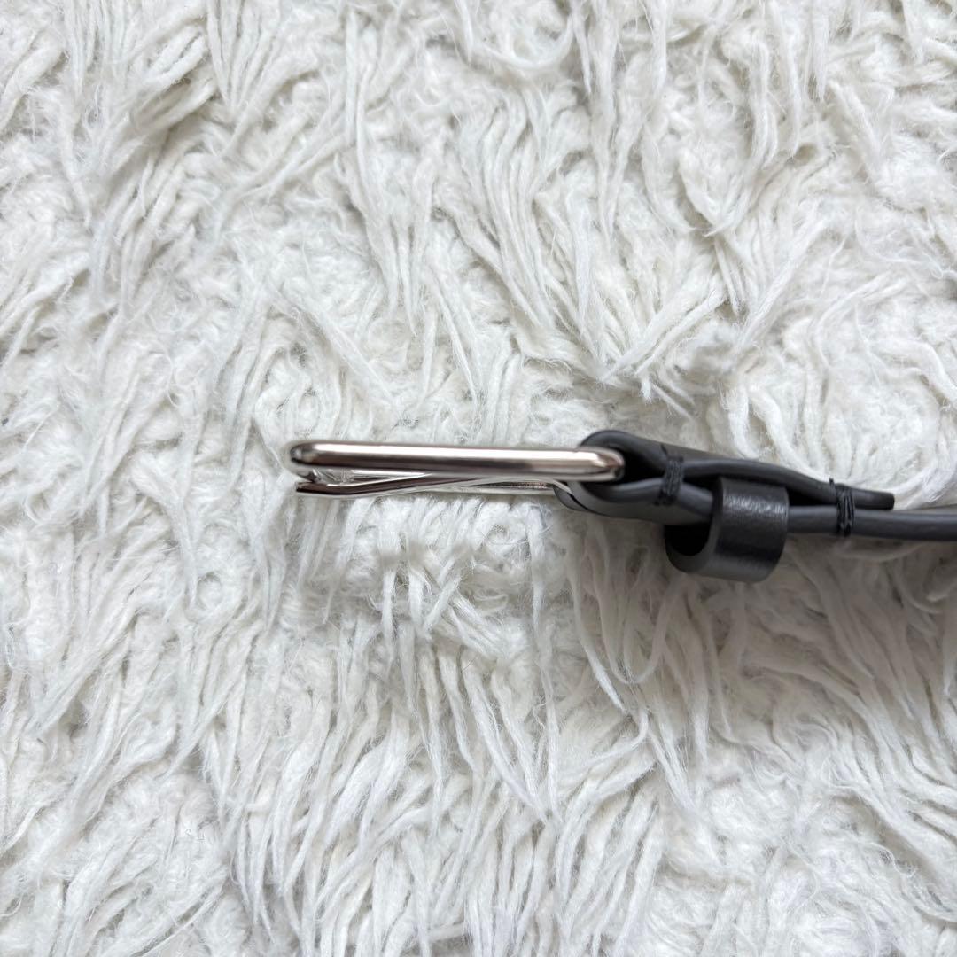 未使用級　JIL SANDER（ジルサンダー）　レザーベルト　ブラック　メンズ