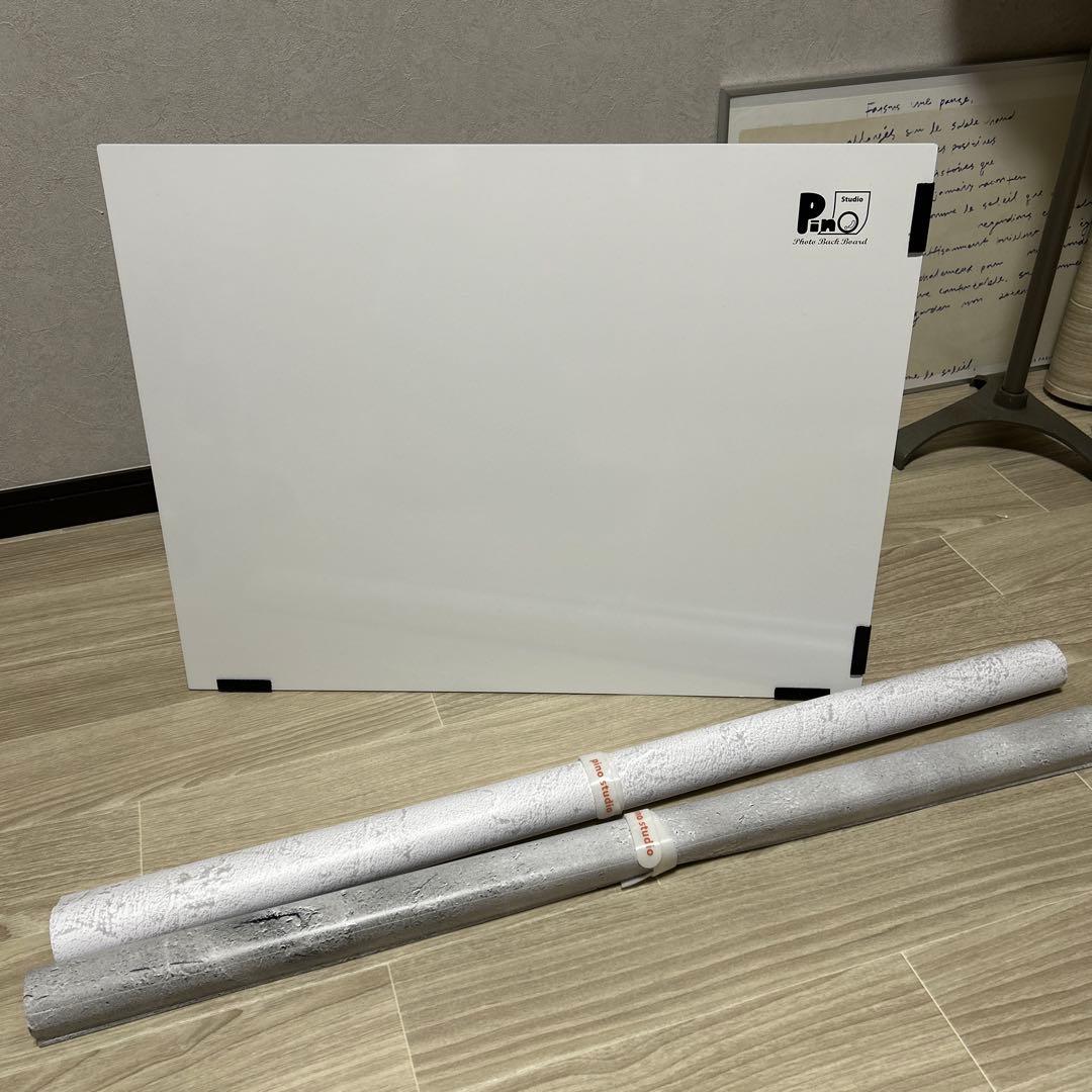 ピノスタジオ 物撮り 背景ボード×背景シートセット 物販 漆喰柄 モルタル柄