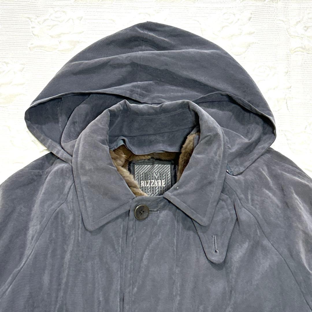 【未使用品】RIZZARE UOMO 毛皮ラビットファーライナー付 モッズコート
