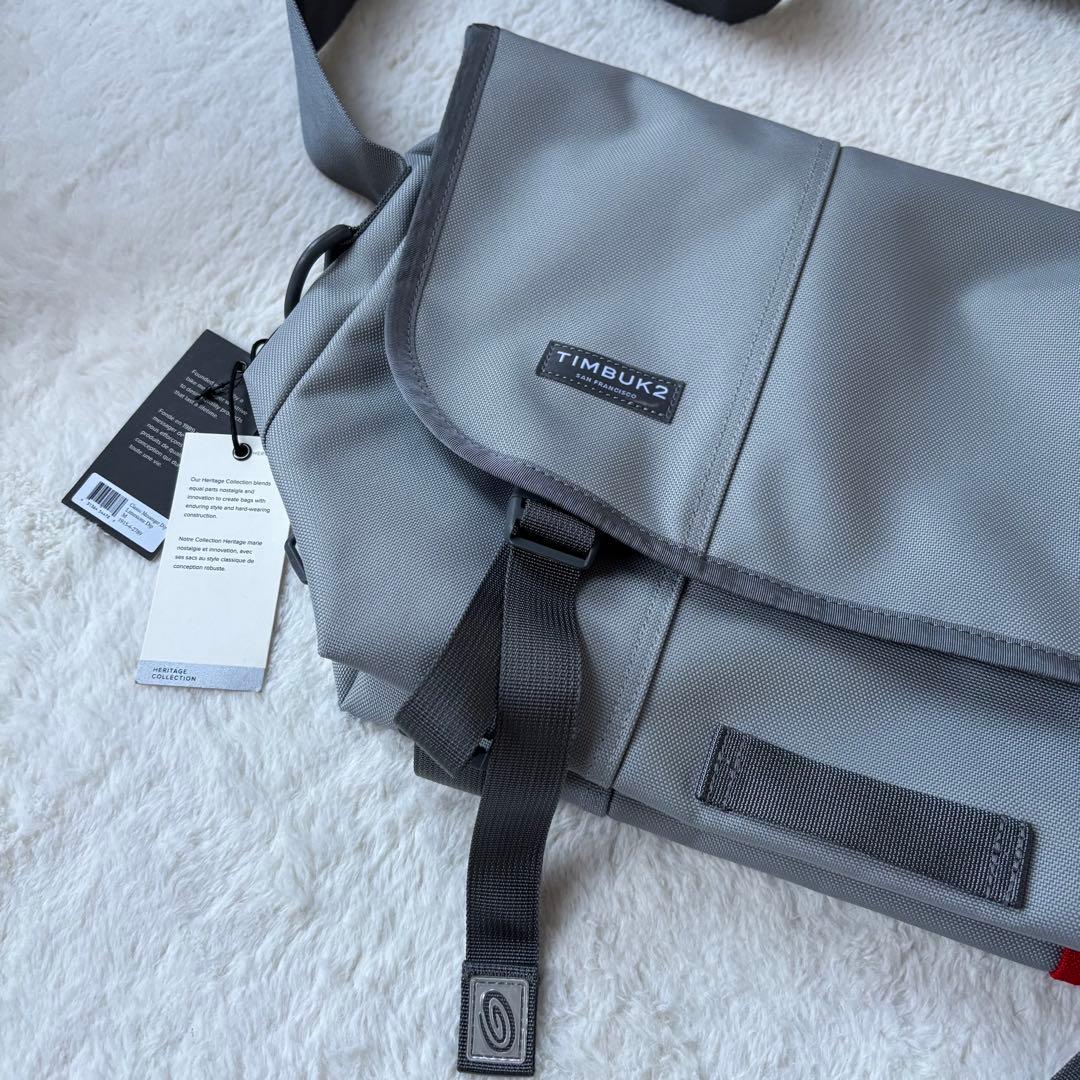 新品！TIMBUK2 メッセンジャーバッグ グレー/レッド　大