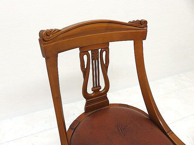 メ*ジ様 イタリア製　アールヌーヴォー様式サイドチェア　彫刻/アンティーク様式