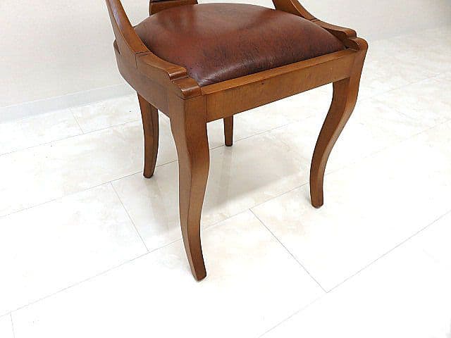 メ*ジ様 イタリア製　アールヌーヴォー様式サイドチェア　彫刻/アンティーク様式