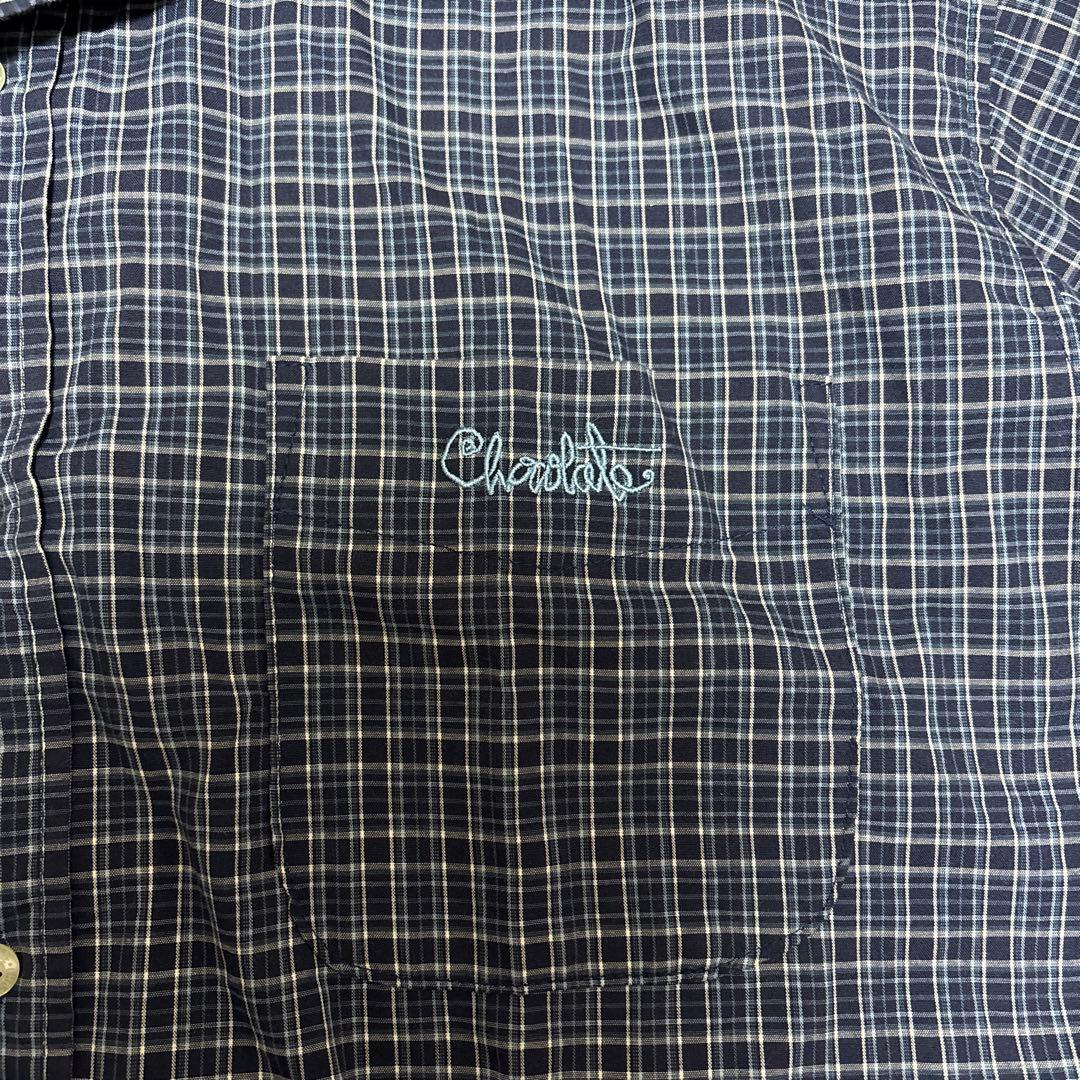chocolate 90s チェック柄 半袖シャツ