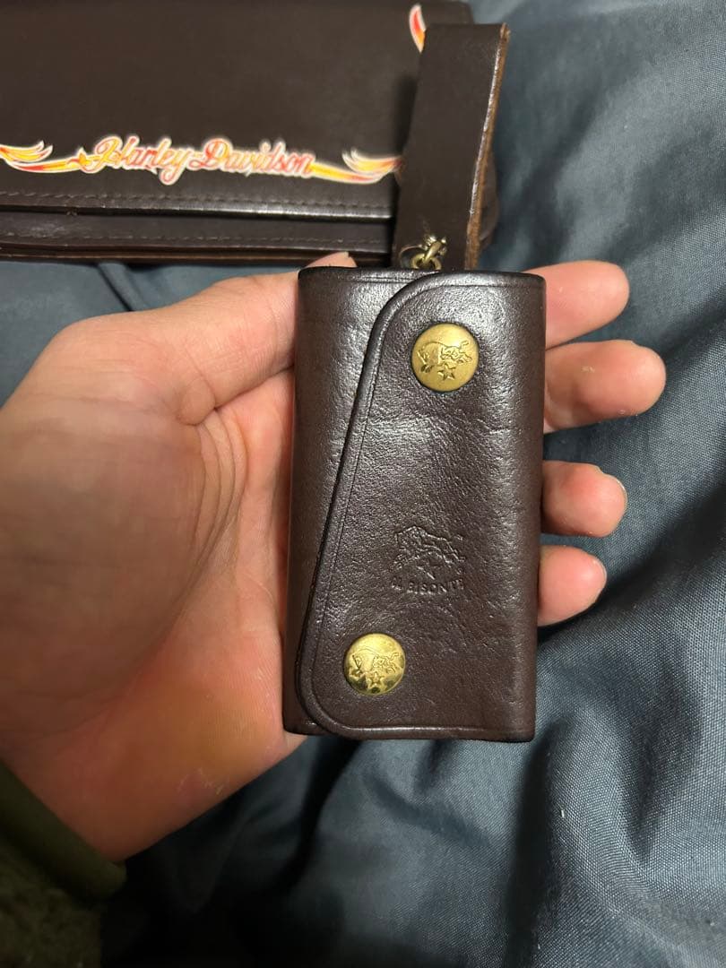 【80'S】　ハーレーダビッドソン　ミドルトラッカーウォレット　イルビゾンテ　付