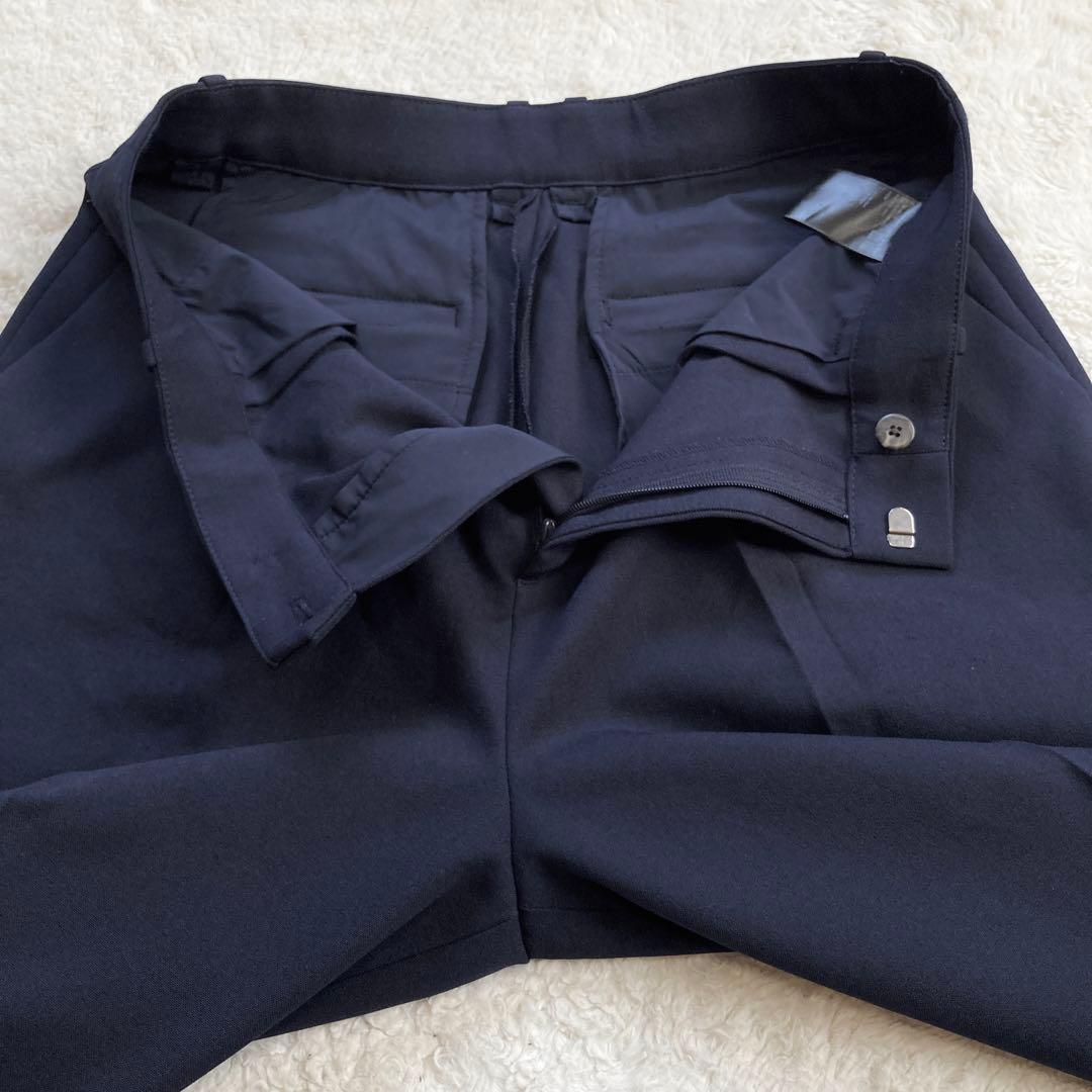 極美品・24年モデル✨ユニクロ　スーツ　感動セットアップ　ネイビー　サイズL