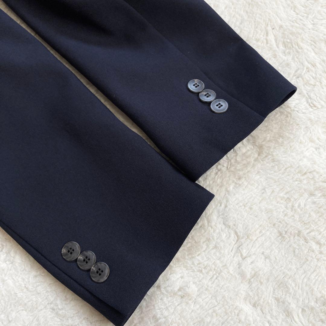 極美品・24年モデル✨ユニクロ　スーツ　感動セットアップ　ネイビー　サイズL