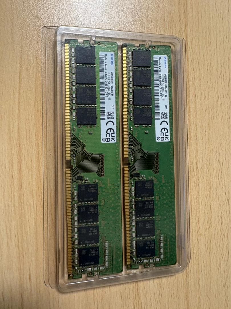 SAMSUNG 16GB2枚（計32GB）DDR4-3200 デスクトップメモリ