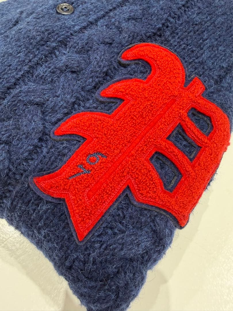 ラルフローレン ケーブルニット ポロカラー レター セーター　S