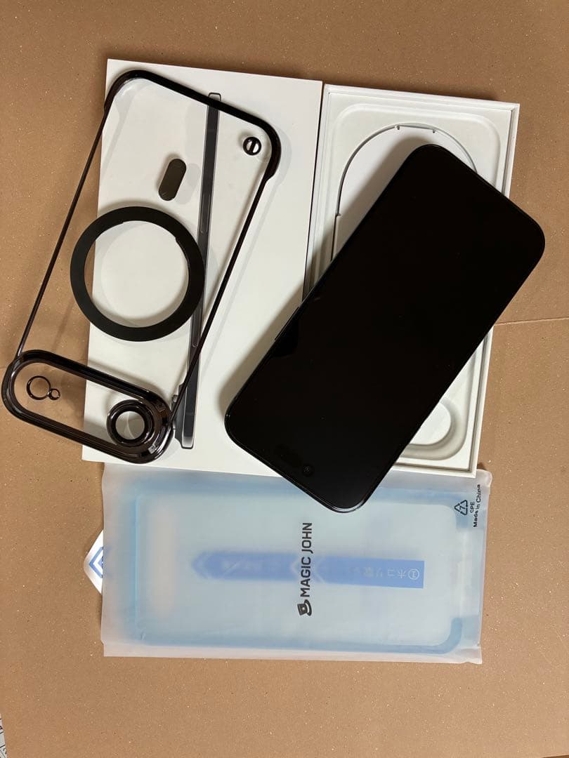 Apple iPhone 17AIR256ブラック 本体とケース付き