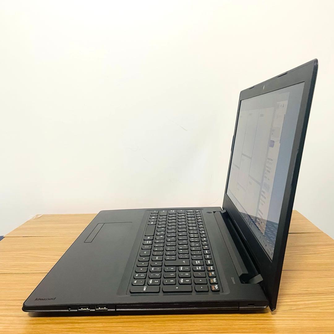 爆安ピアノブラックレノボノートPC SSDメモリ8ギガwin11 オフィスDVD