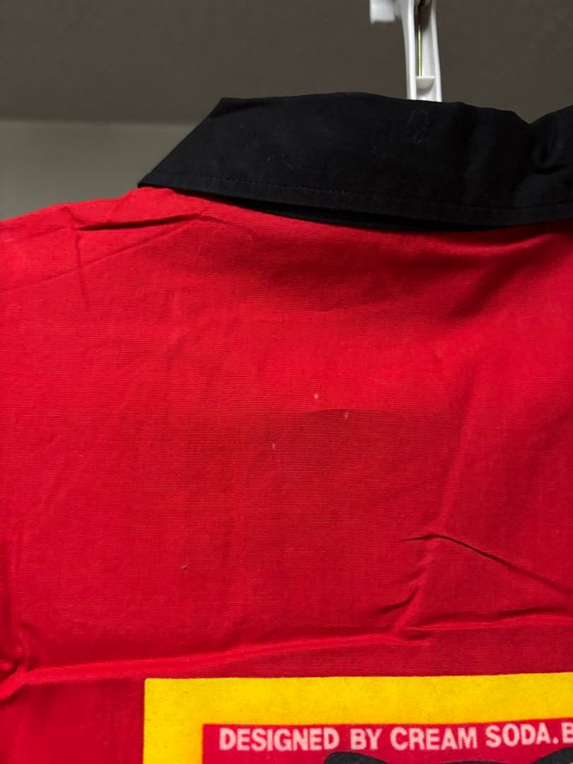 TEMMYE 半袖シャツ 赤黒