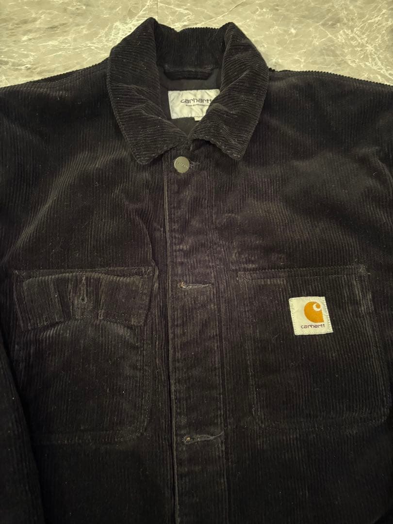 Carhartt コーデュロイジャケット L 黒 値下げ受け付けてます