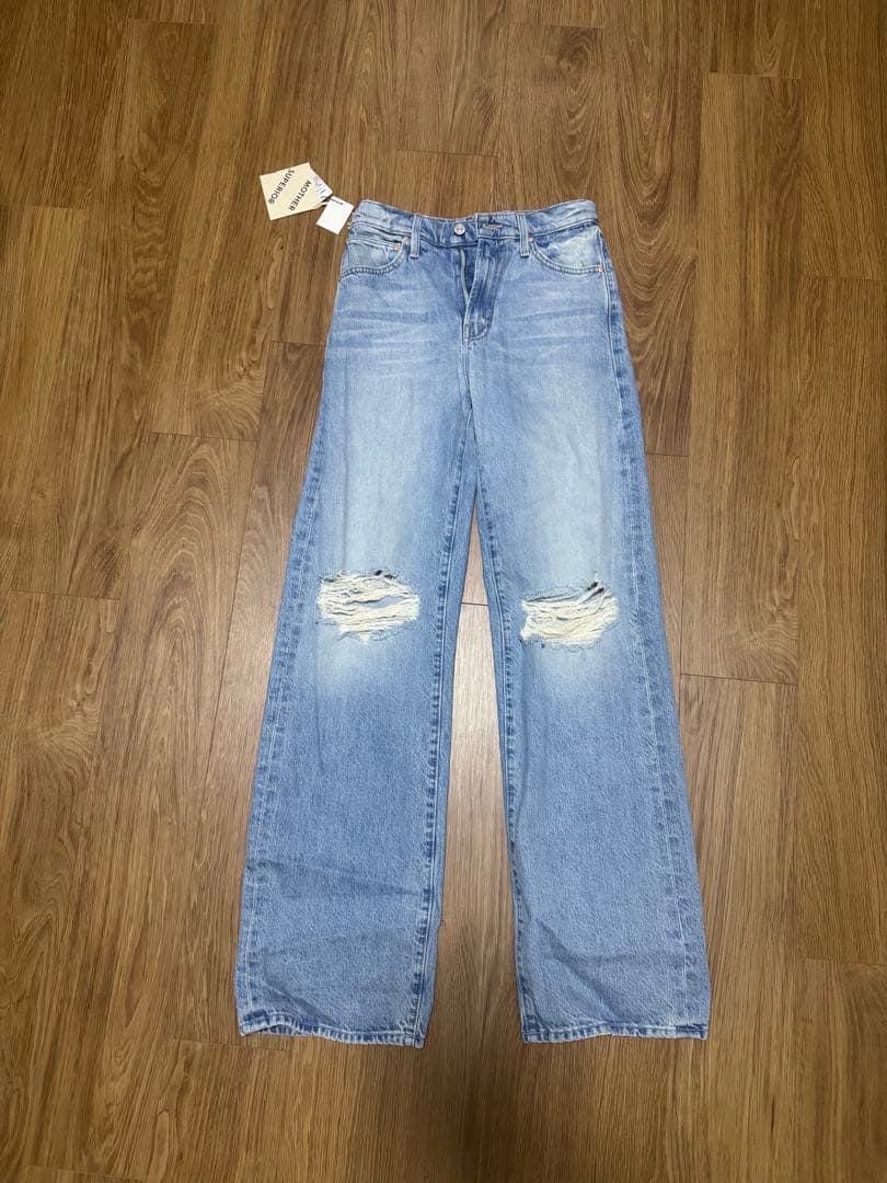 MOTHER ダメージ加工 ストレートデニム 23