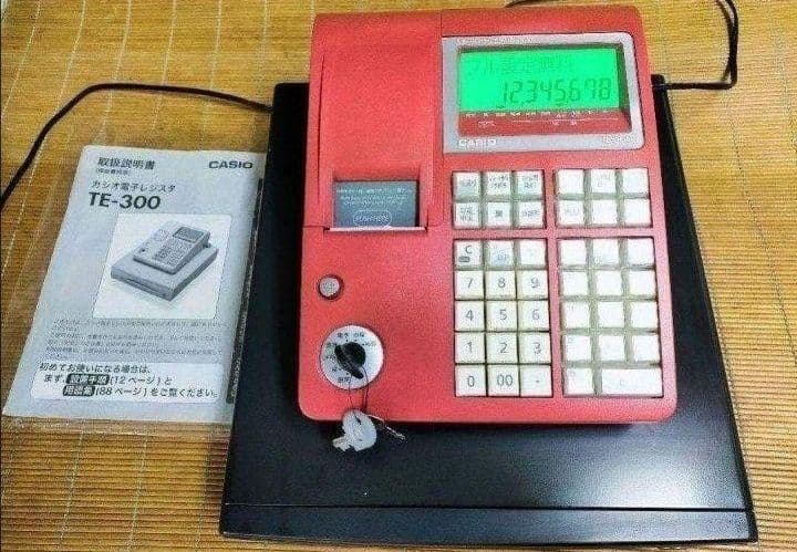カシオレジスター　TE-300　フル設定無料　 送料無料人気機種　400087