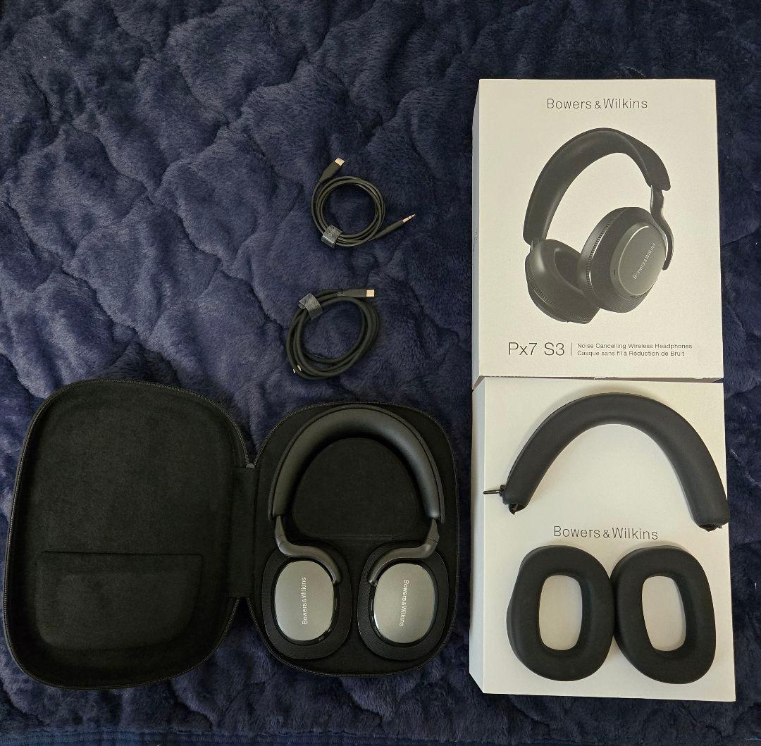 Bowers & Wilkins Px7 S3 ワイヤレスヘッドホン　ブラック