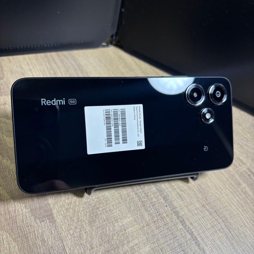 【良品】XiaomiスマートフォンRedmi 12 5G ミッドナイトブラックM