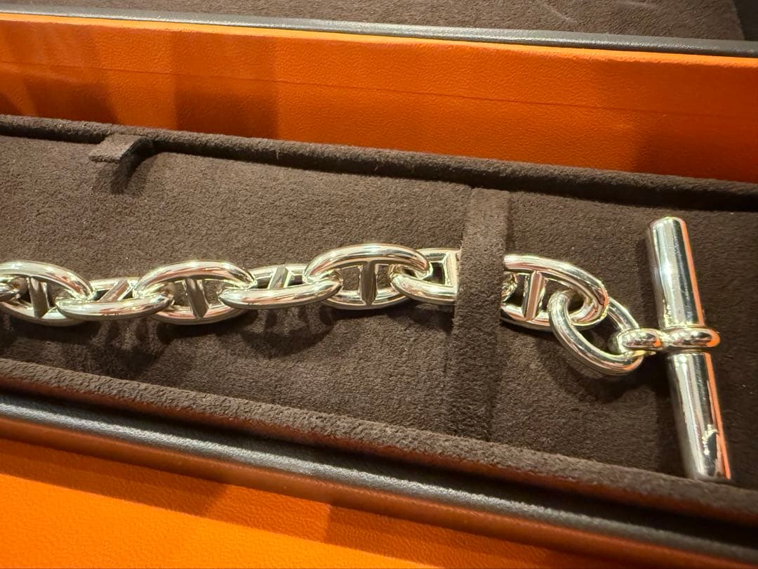 HERMES シェーヌダンクル ブレスレット　GM 13コマ