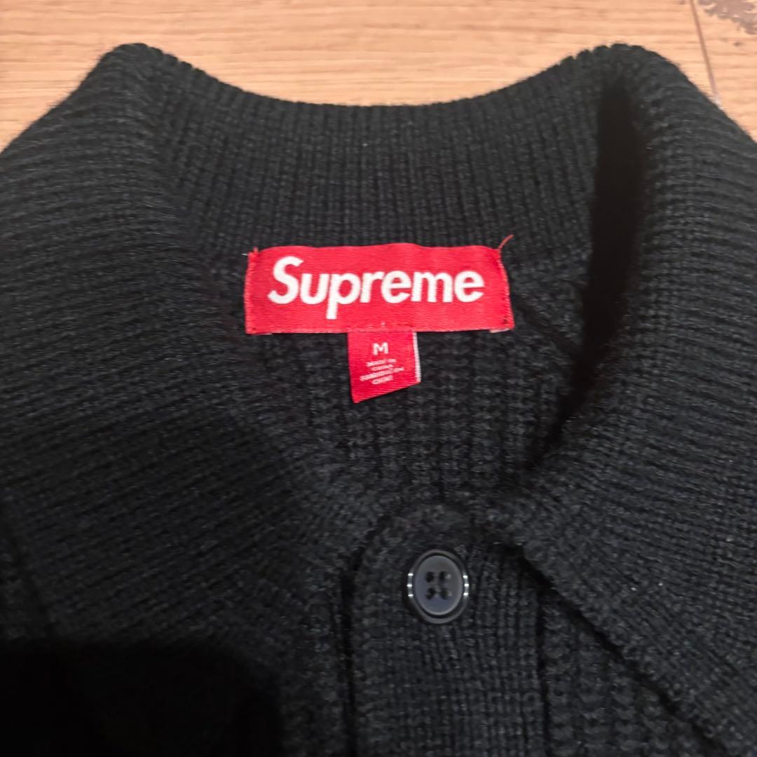 トップス supreme small box polo sweater black M