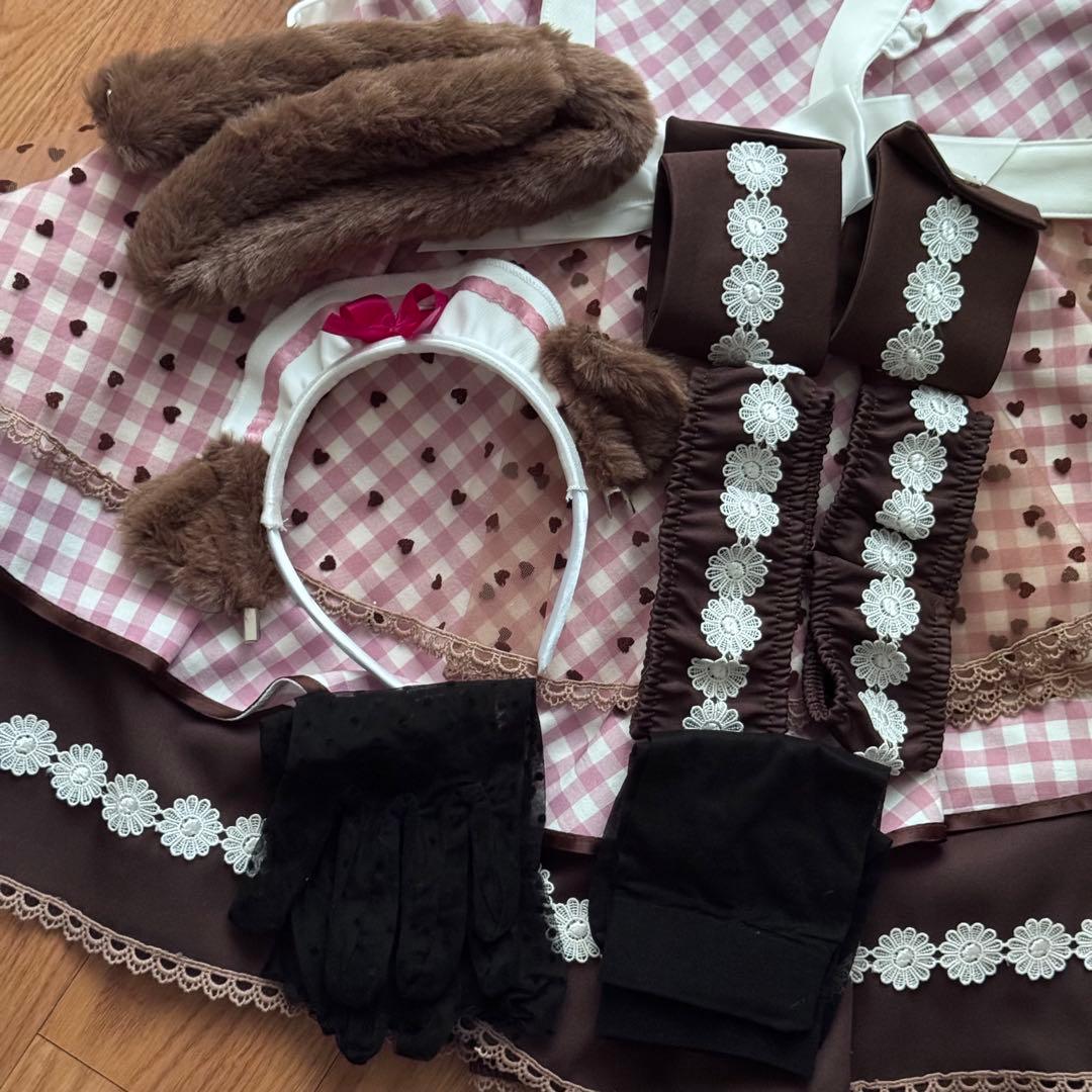 Malymoon マリームーン ラブハートブラウニーキャットメイド