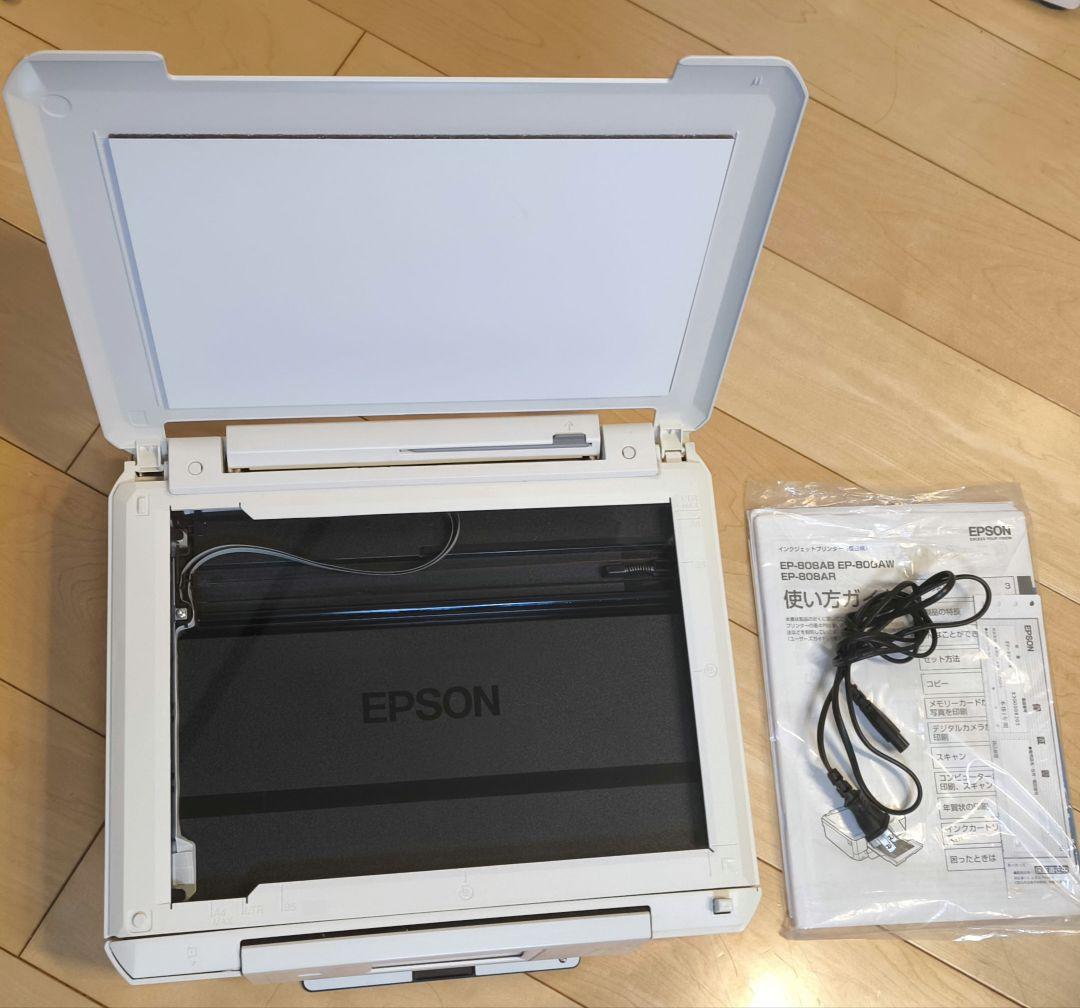 EPSON EP-808AW プリンター　ジャンク品　未使用のインクもおまけ