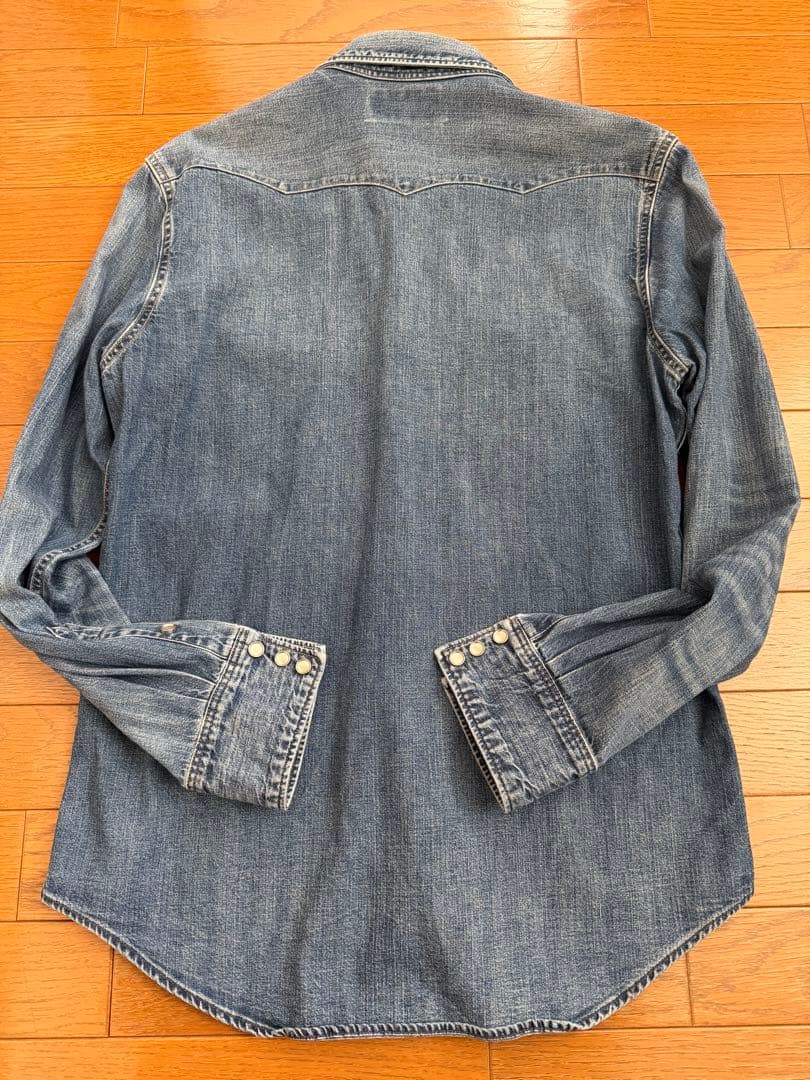 RRL デニムウエスタンシャツ
