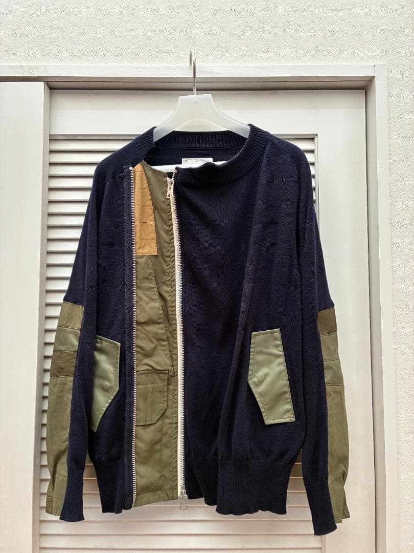 sacai/サカイ　ネイビーコットンブルゾン