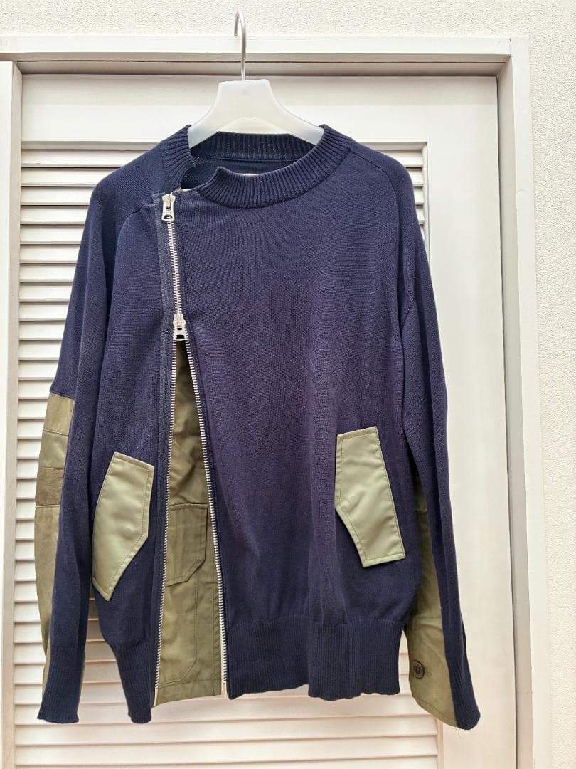 sacai/サカイ　ネイビーコットンブルゾン