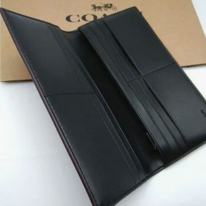 新作　新品　COACH　長財布　メンズ　人気の小銭入れ付き