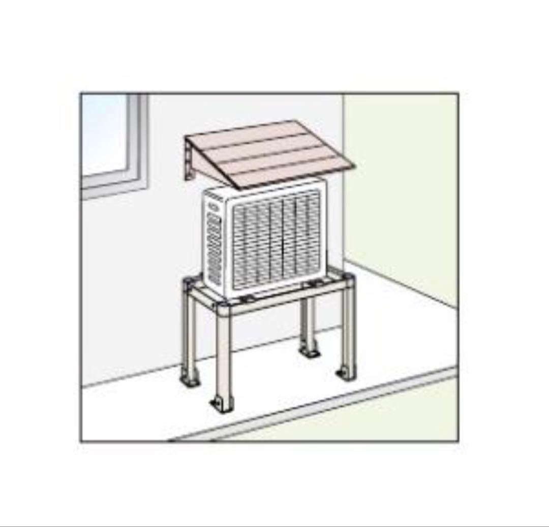 エアコン壁面用防雪屋根 新品未使用品　①