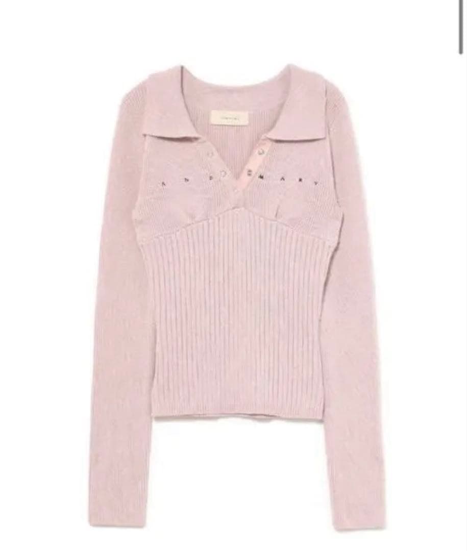 トップス Lindsay logo tops / pink