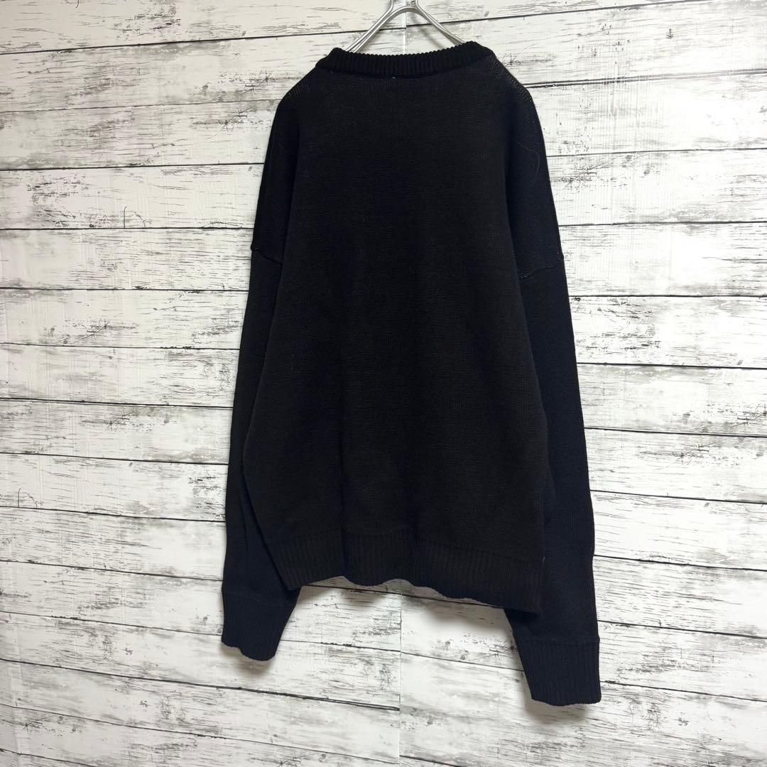 大人気　OY モディファイ　オードリーニット　ベアー　萌袖　ブラック　Lサイズ