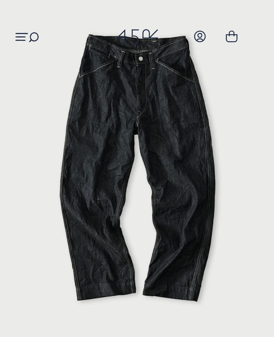 麦比古デニムの908ペインターパンツ（濃）　　未使用品