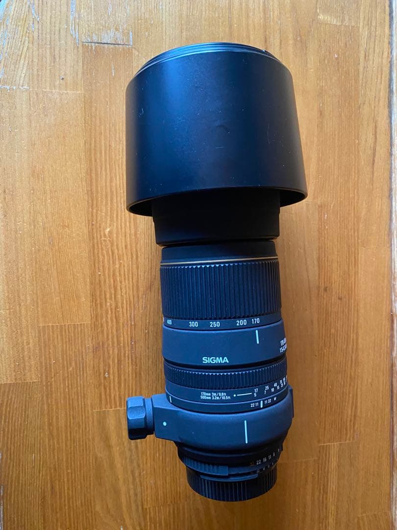 レンズ(ズーム) SIGMA170-500mmF5-6.3 Apo DG NikonF