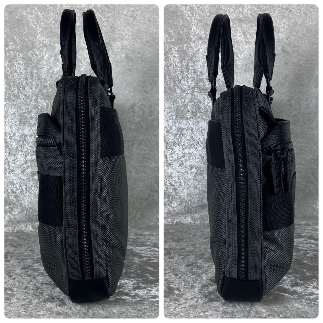 現行 未使用級 ブリーフィング フュージョン ワンウェイ ブリーフケース グレー